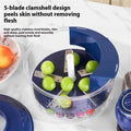 5-Blade Automatic Fruit &amp; Vegetable Peeler Bowl