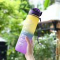 Gradient Motivational Water Bottle – Stylish Hydration On-The-Go