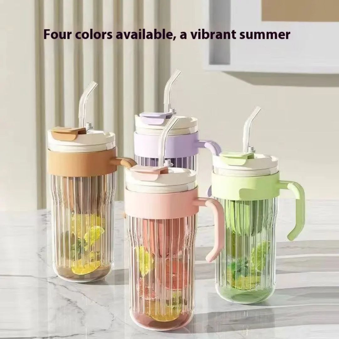 Fruit Infuser Tumbler with Straw – Refreshing Drinks Made Easy