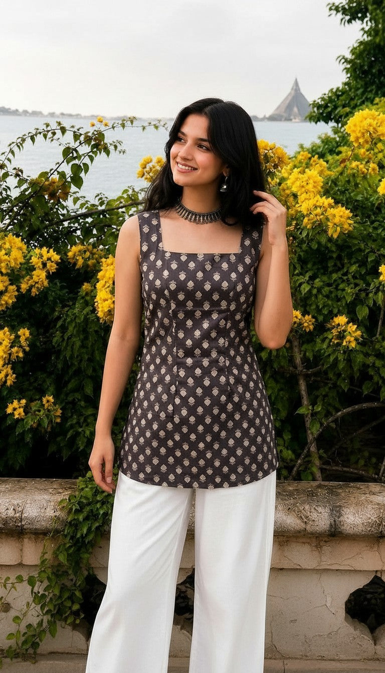 Pehnava Women Printed Tunic Kurta